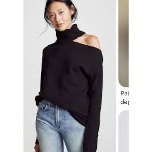 Elegant Black Off-Shoulder Sweater